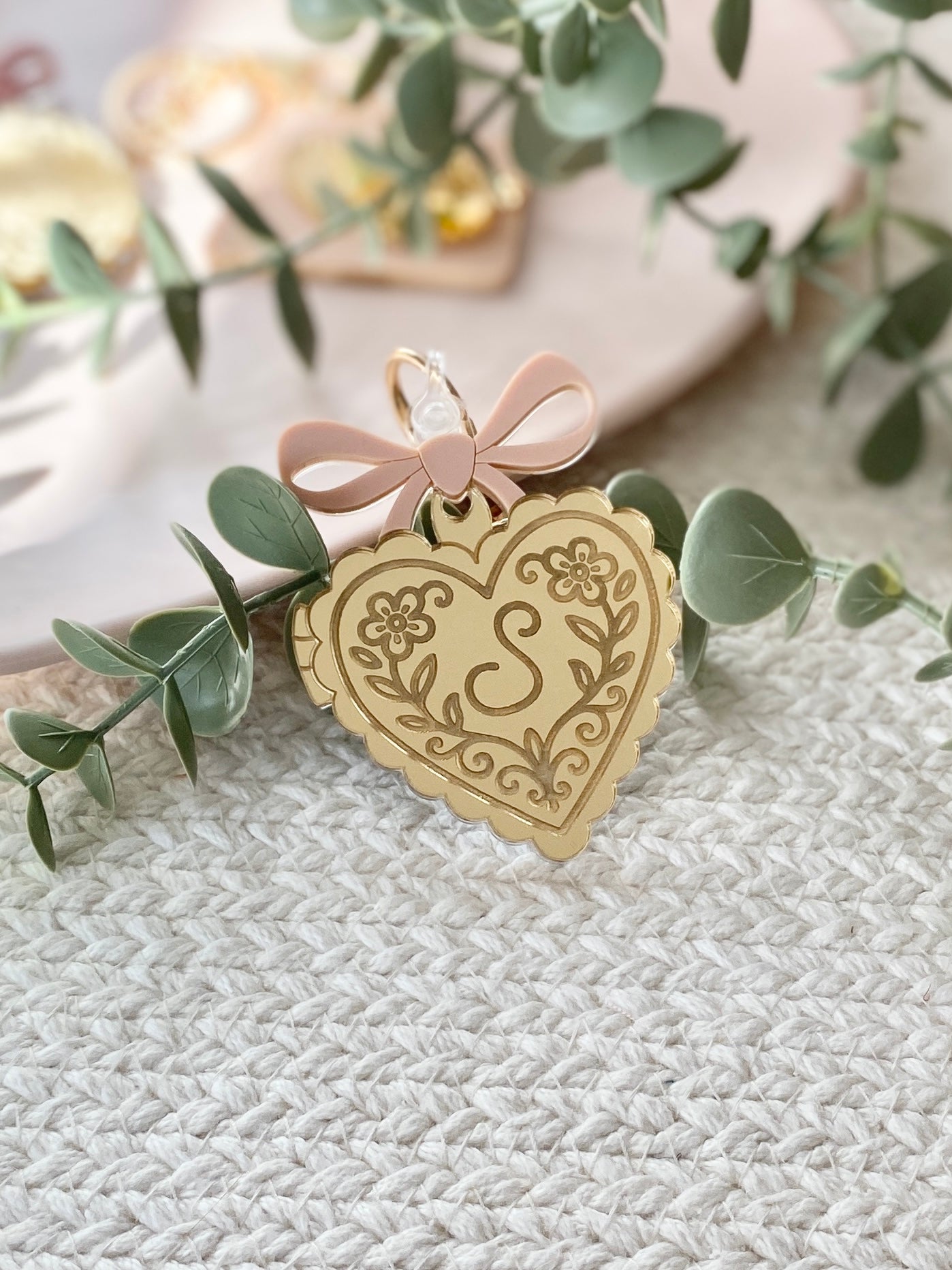 Personalized Backpack Love Letter Charm | Keychain