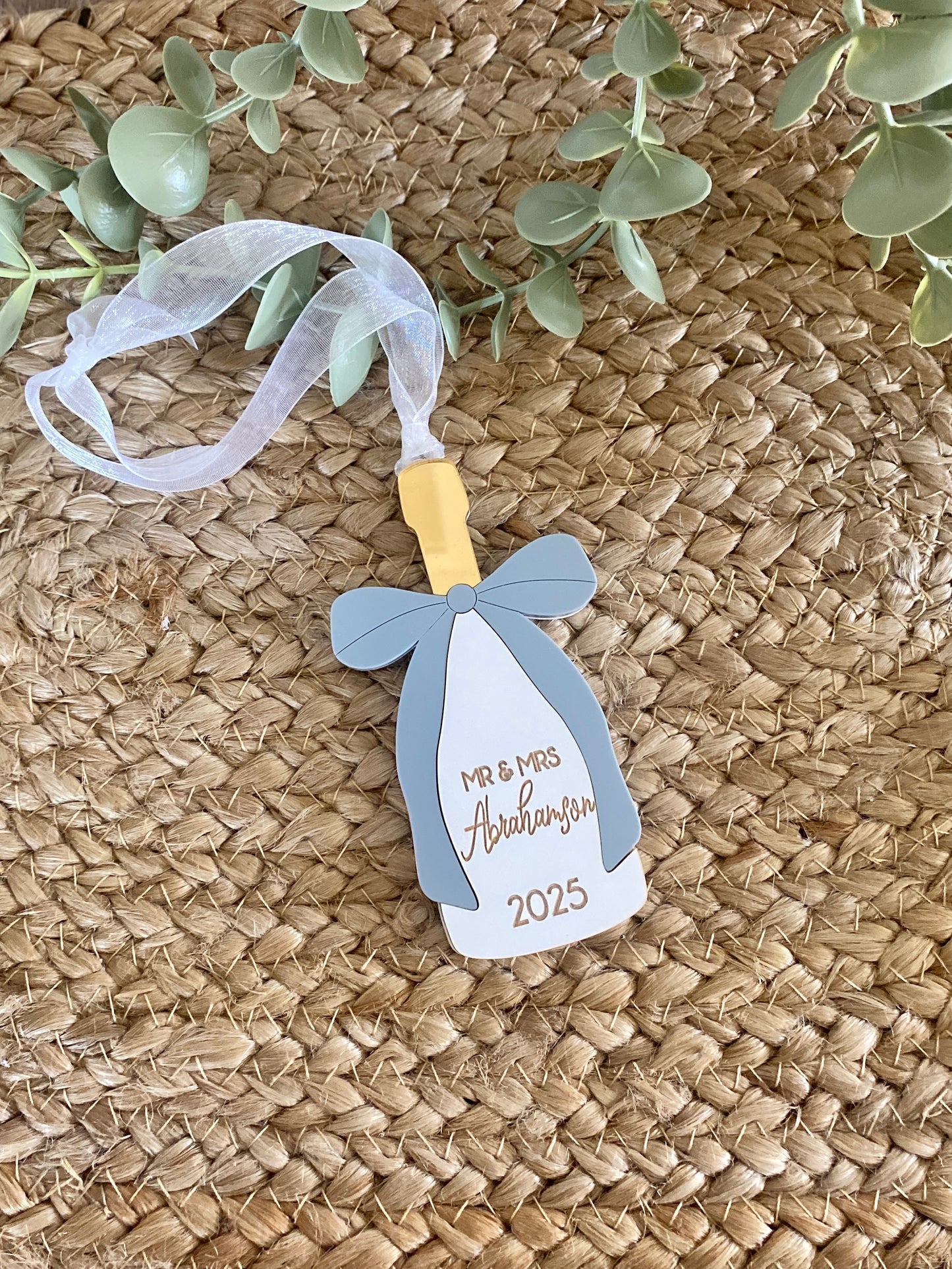 A Toast To Forever - First Christmas Ornament
