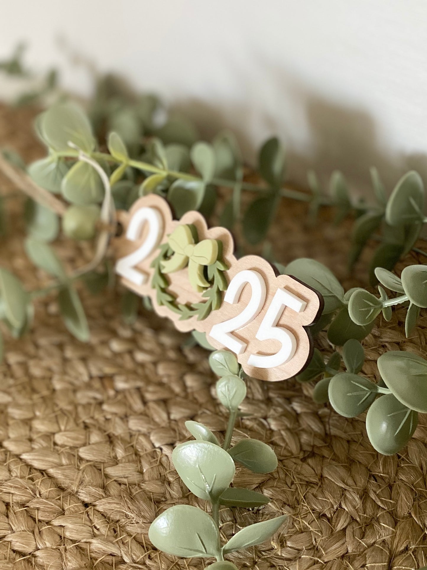 Wreath in Time: 2025 Keepsake Ornament & Gift Tag