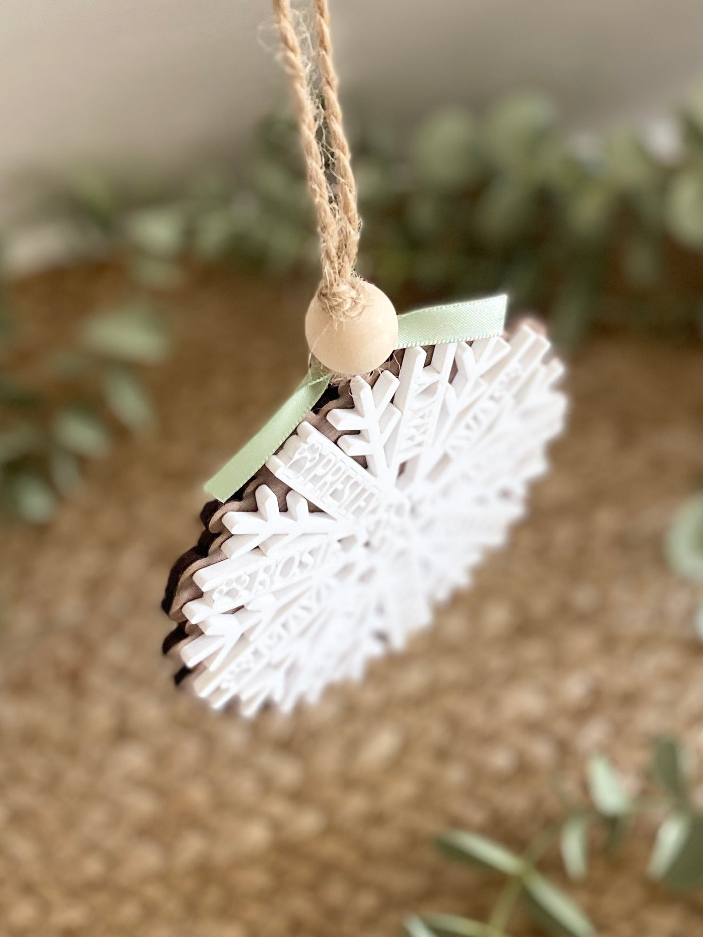 Family Names Snowflake Ornament