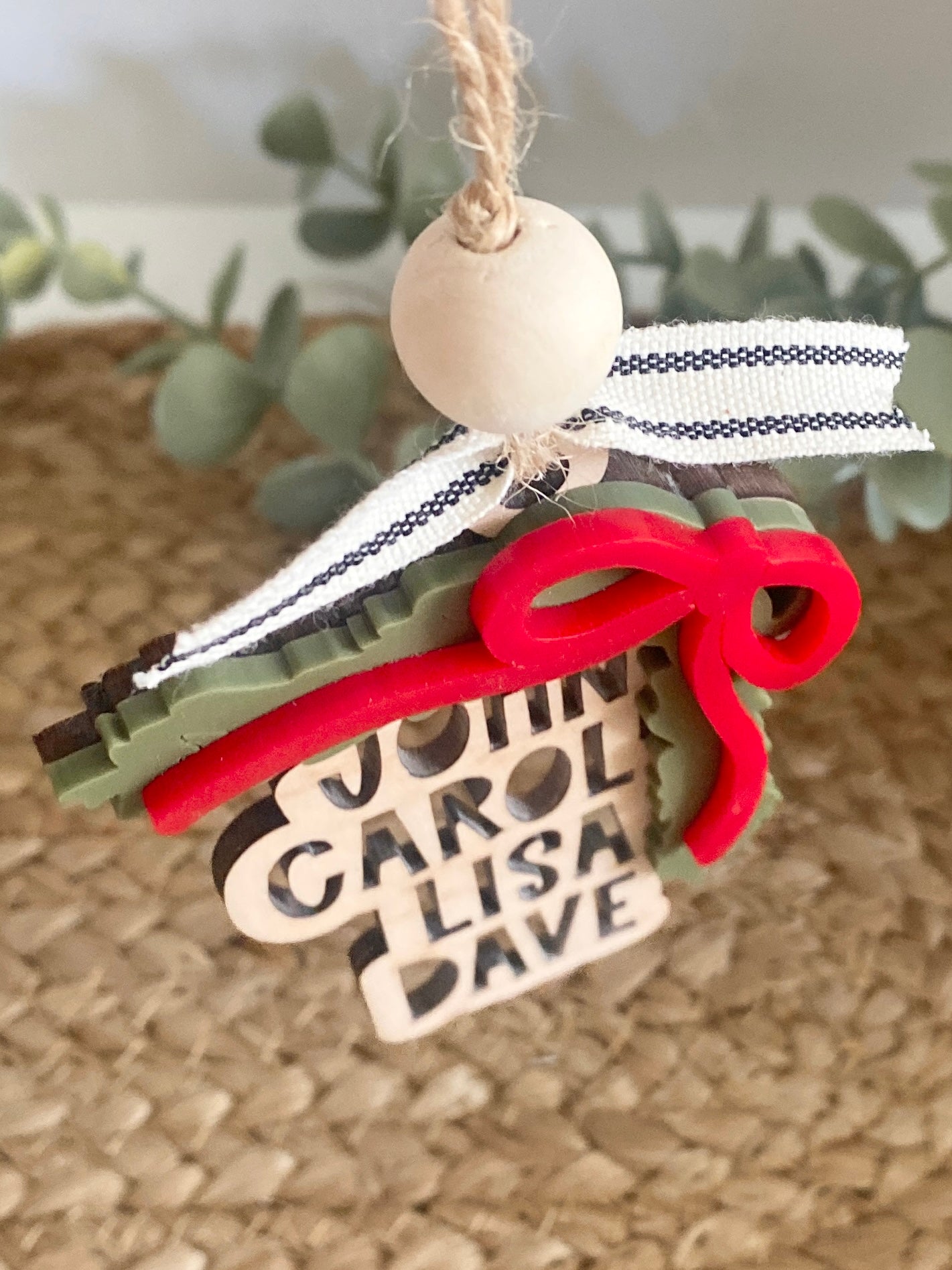 Garland Family Name Cutout Ornament