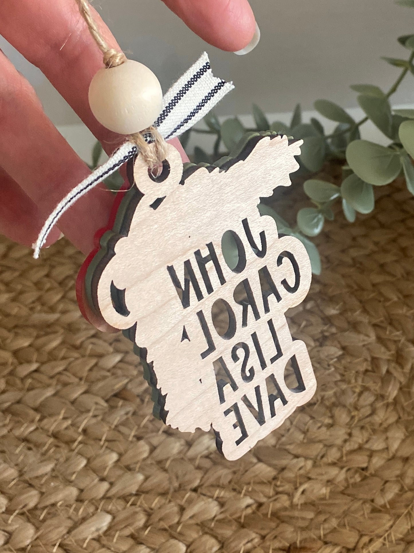 Garland Family Name Cutout Ornament