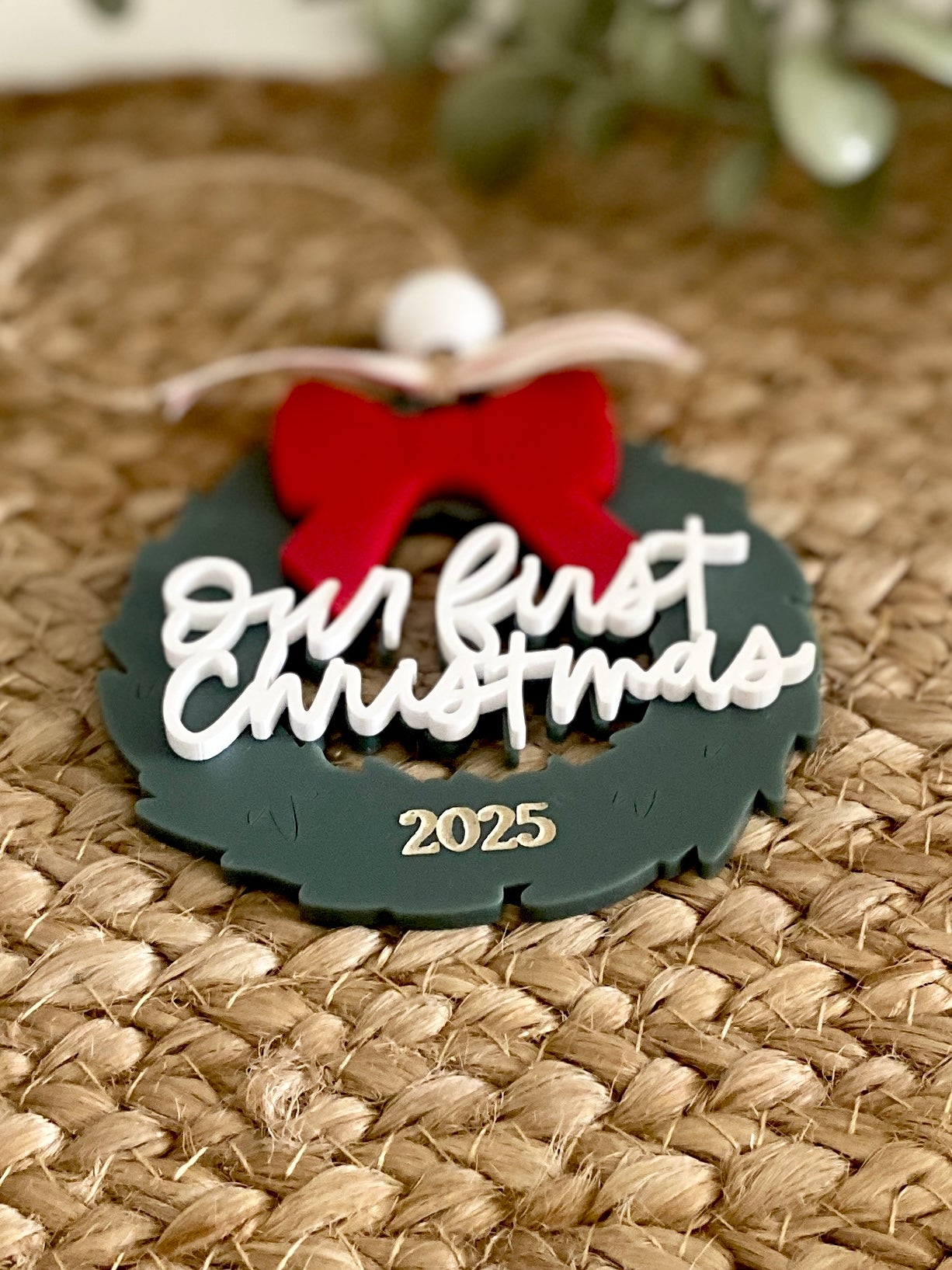 Our First Christmas Wreath Ornament