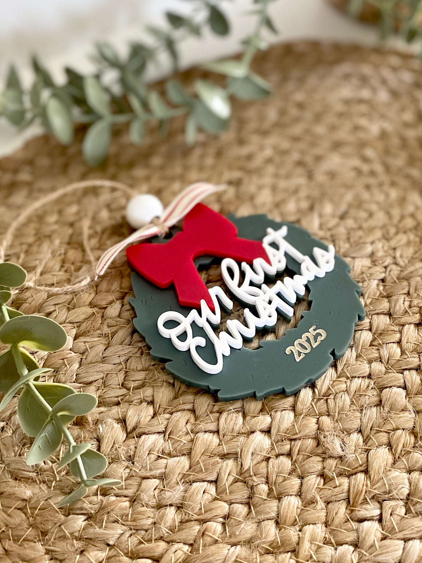 Our First Christmas Wreath Ornament