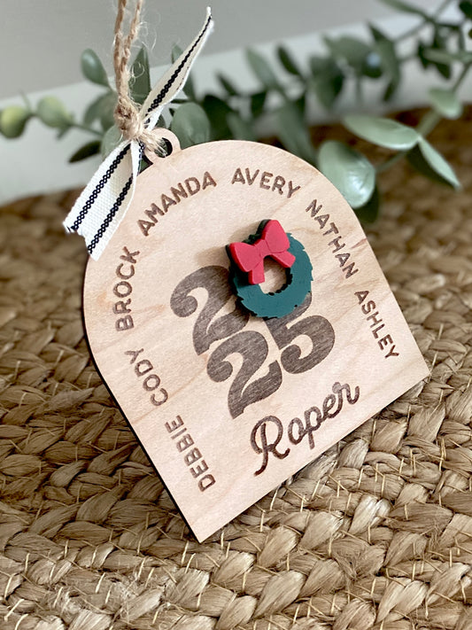 Arch Family Christmas Ornament