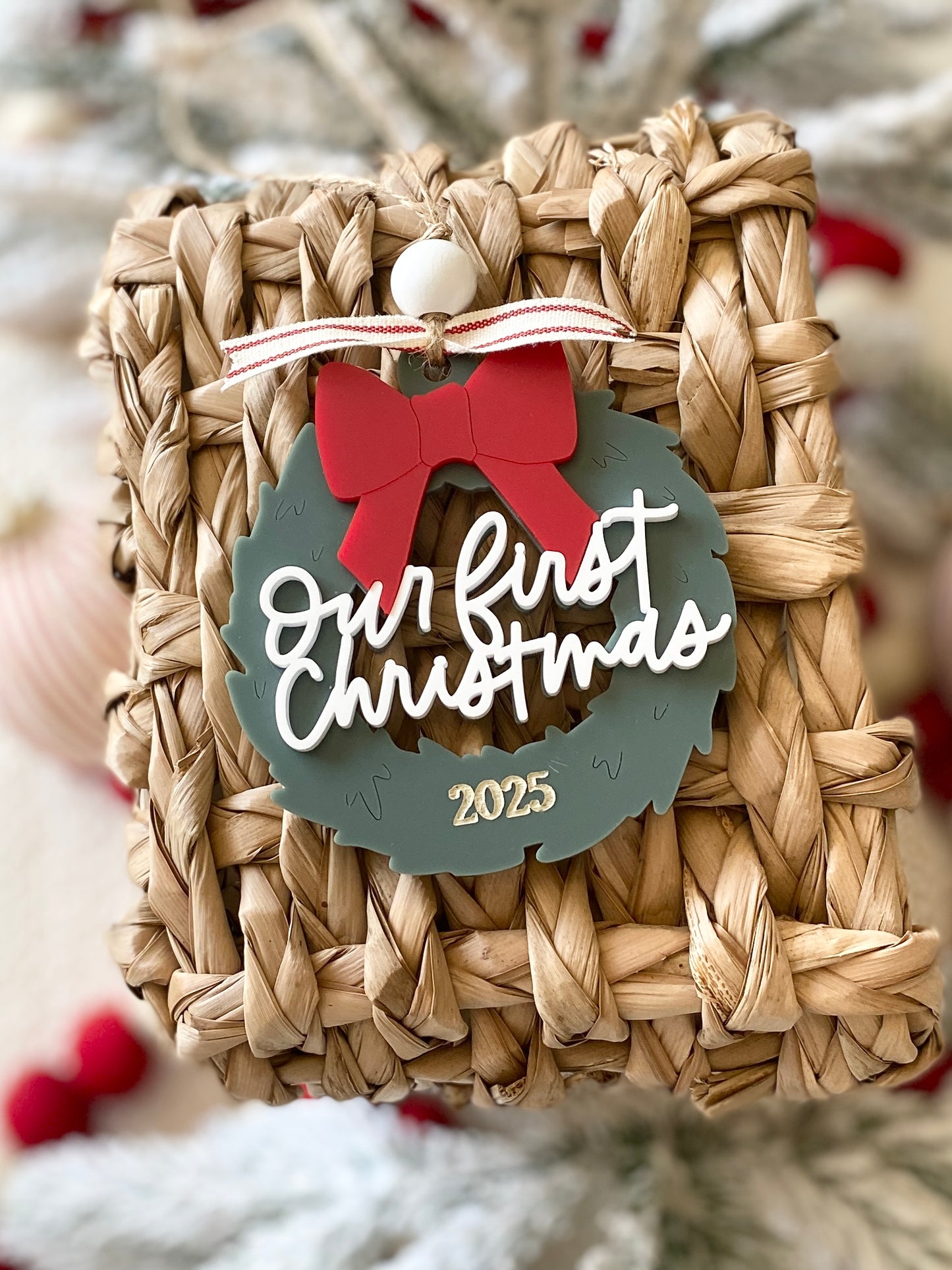 Our First Christmas Wreath Ornament
