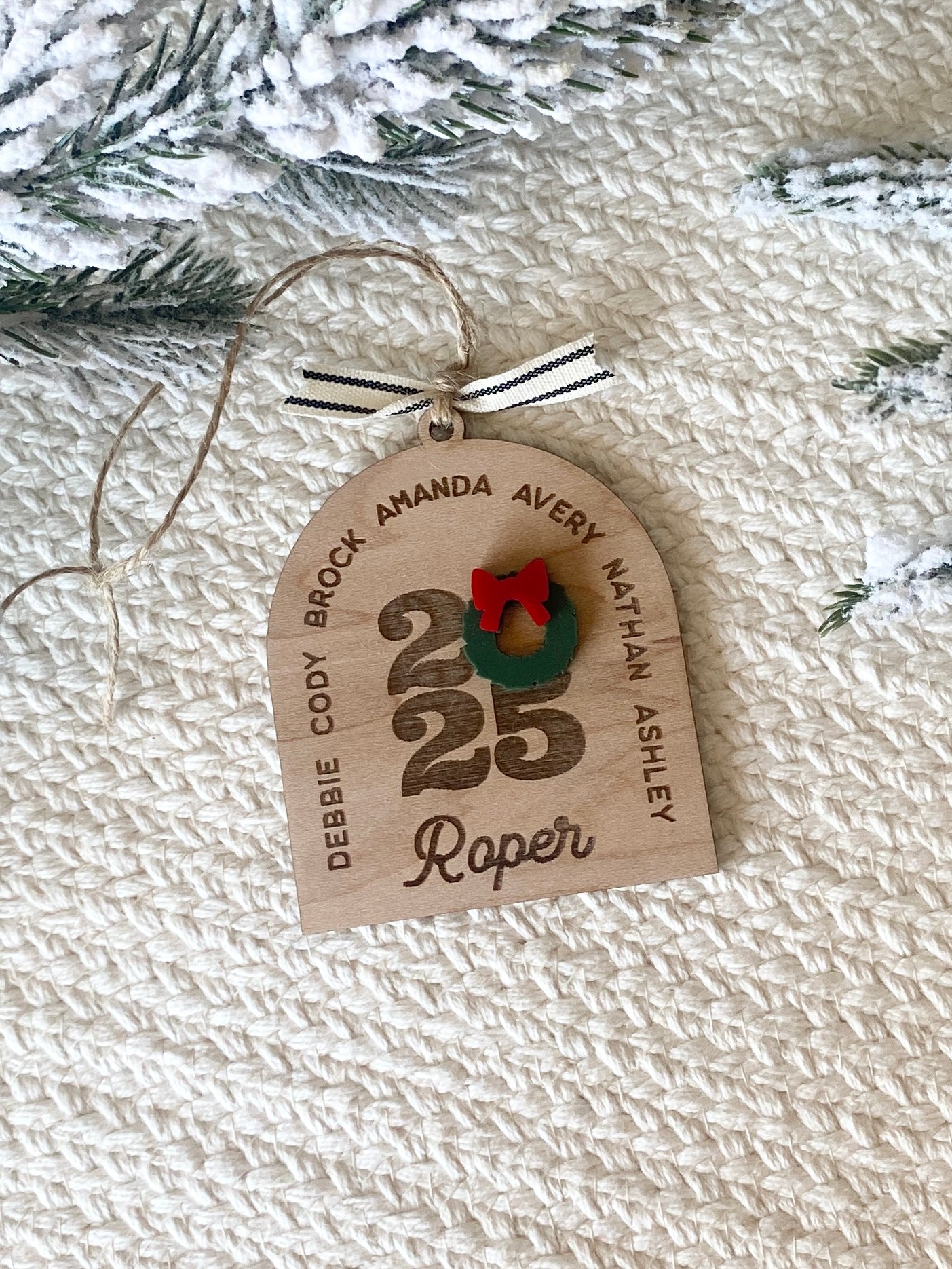 Arch Family Christmas Ornament