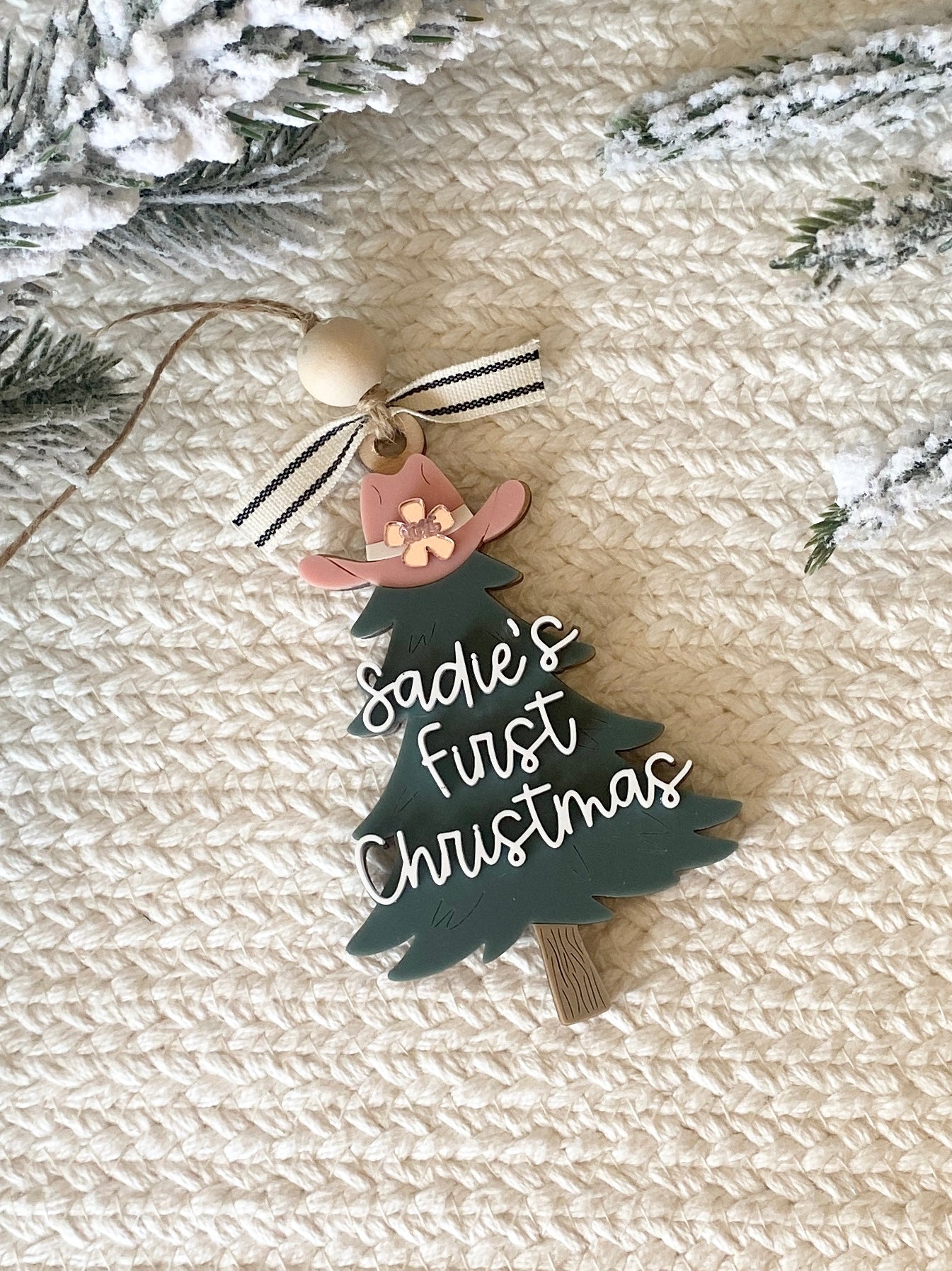 Lil' Cowpoke's First Christmas Ornament