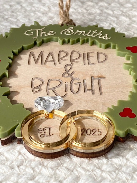 With These Rings Christmas Ornament