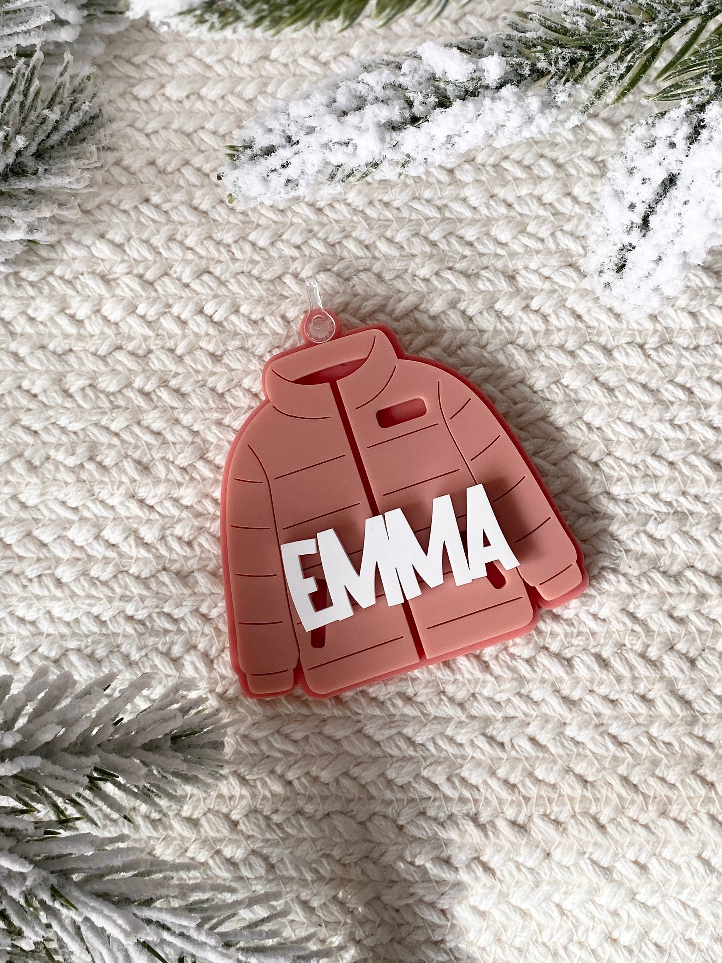 Bundle Up! Puffy Jacket Ornament/Bag Tag