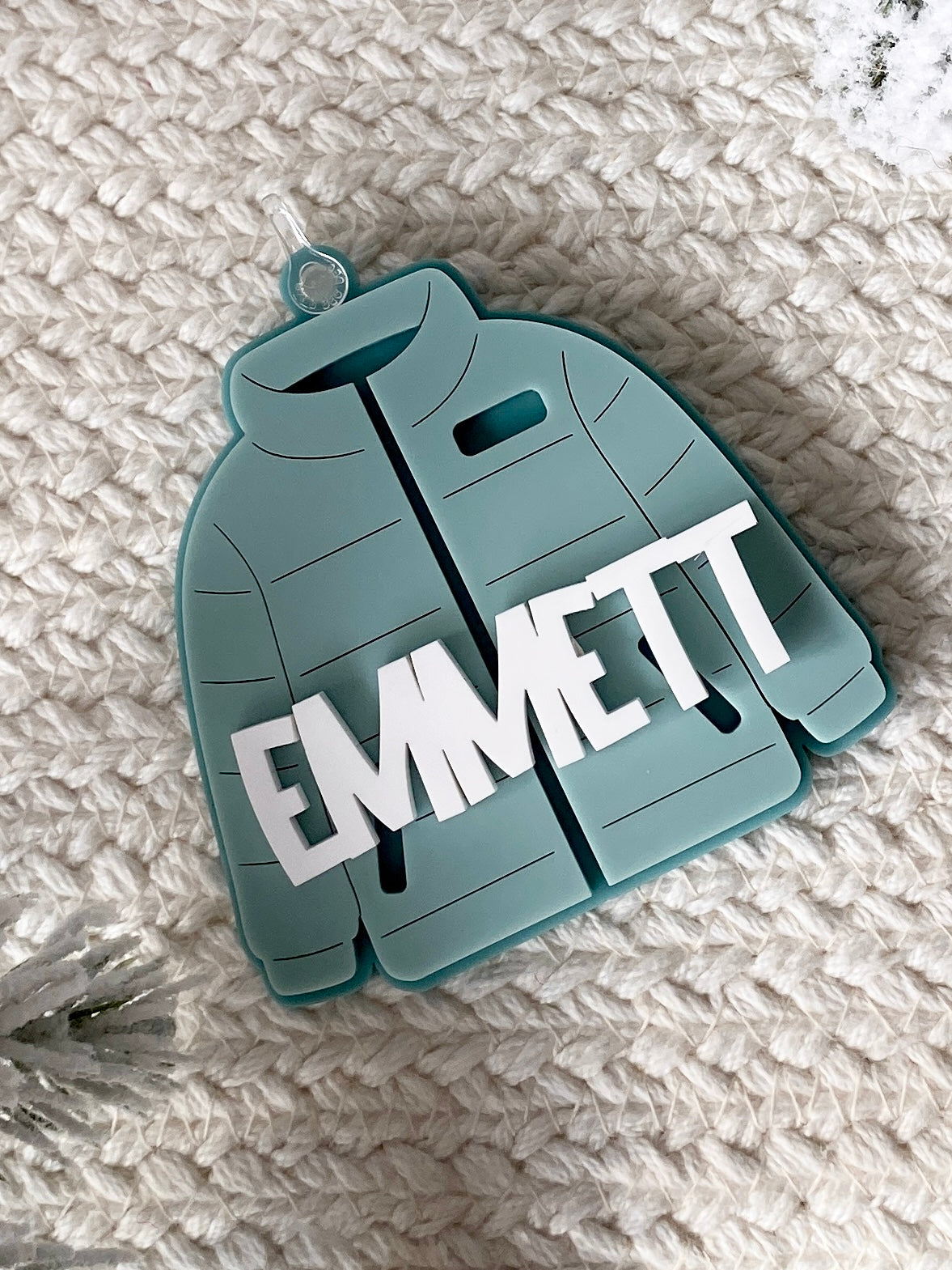 Bundle Up! Puffy Jacket Ornament/Bag Tag