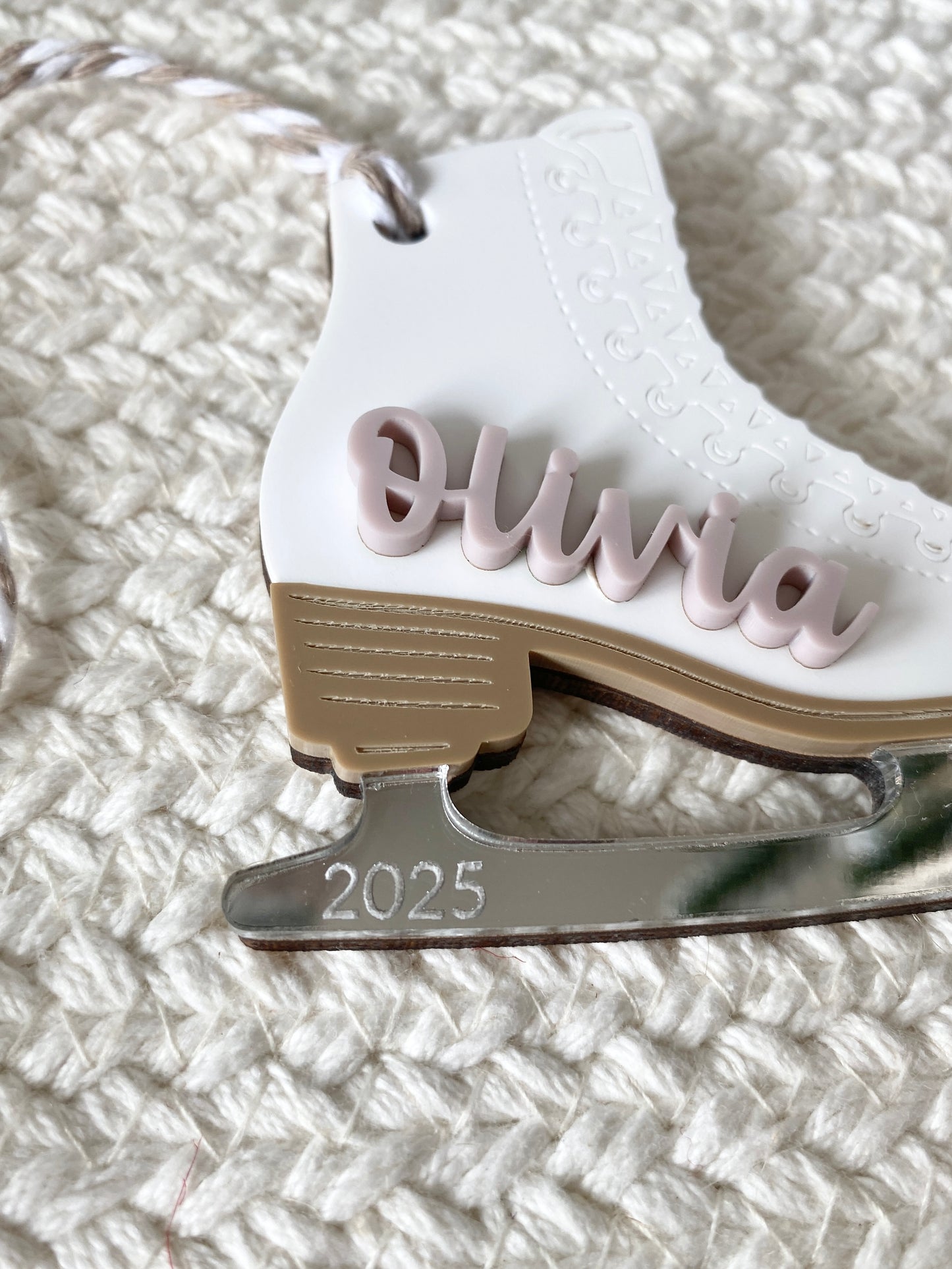 Skating Into Christmas – Personalized Ice Skate Ornament