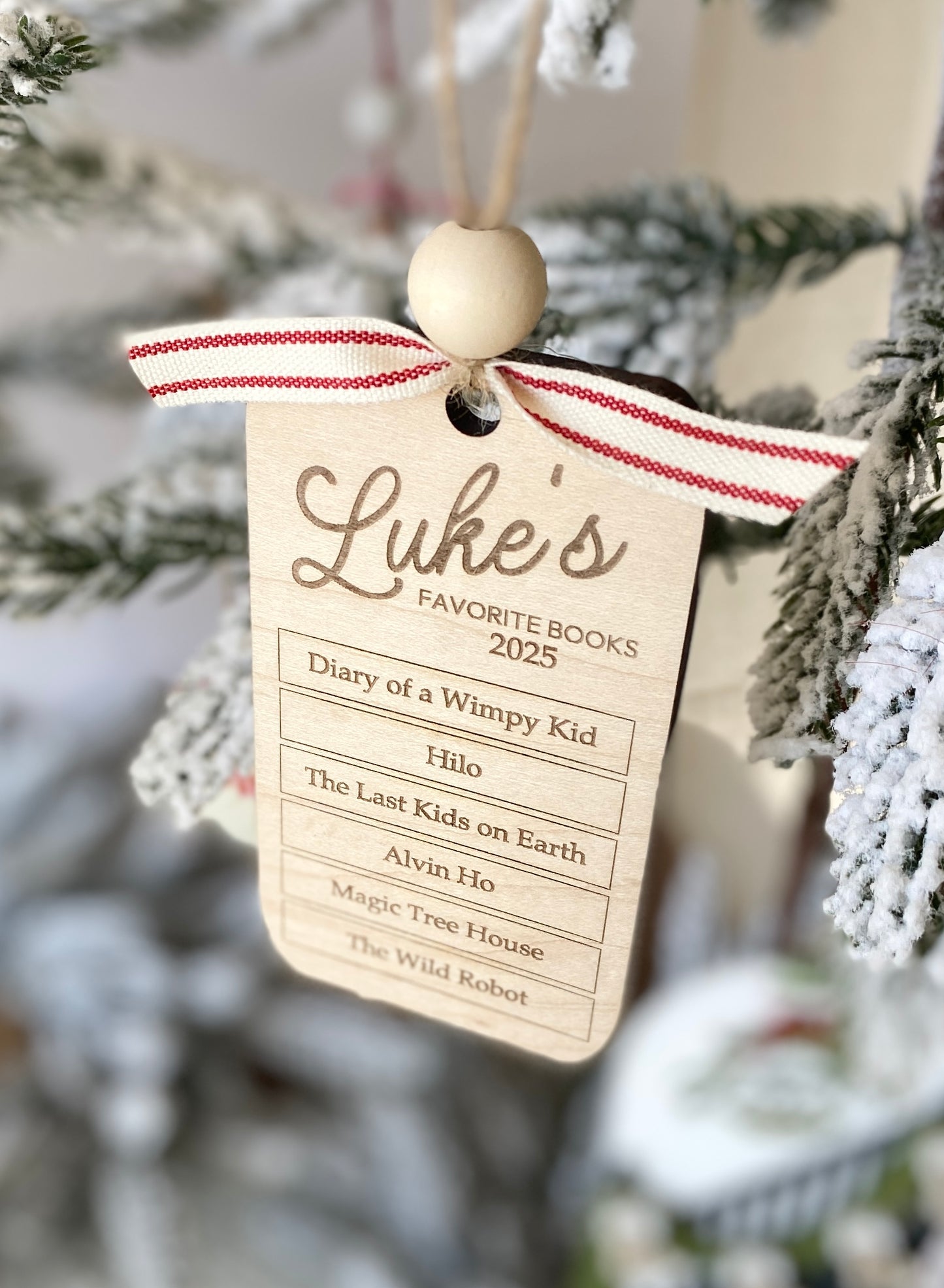 My Favorite Books – Personalized Reading Keepsake Ornament”