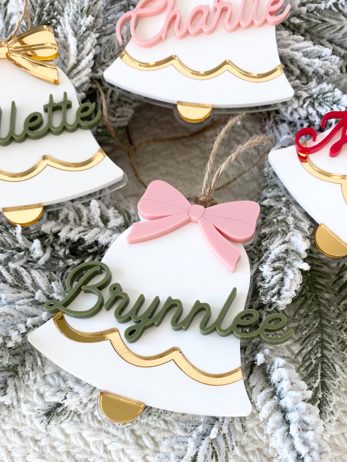 Jingle Bell Name Tag – Personalized Ornament, Stocking Tag, or Gift Topper