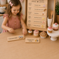 Interchangeable Bakery Play Menu Board - Starter Set| Pretend Play Bakery | Play Kitchen Decor | Personalized Playroom Sign | Montessori Inspired