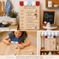 Patriotic Bakery Menu Play Board Expansion Pack  | Interchangeable Bakery Board Add-On | 4th of July Pretend Play Collection