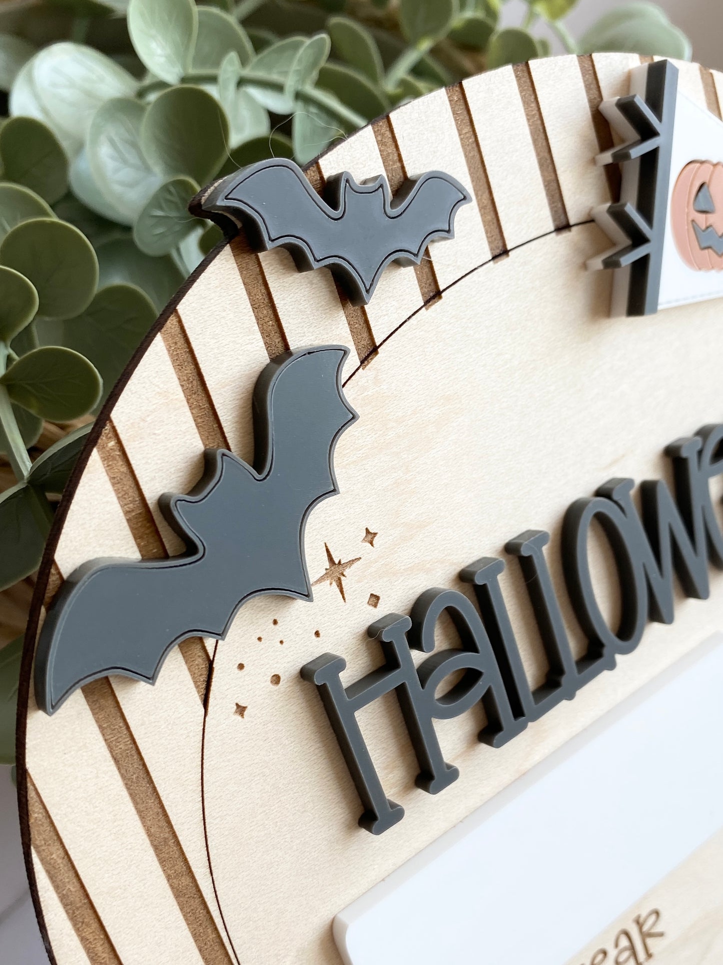 Personalized Halloween Costume Board | Kids Photo Prop | Dry Erase Halloween Sign | Yearly Keepsake | First Halloween