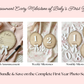 Frilly Bow Baby Birth Announcement Keepsake Plaque