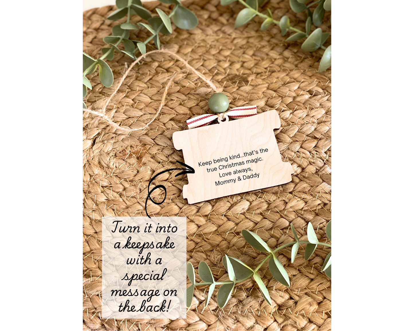 Santa’s Nice List Scroll Ornament