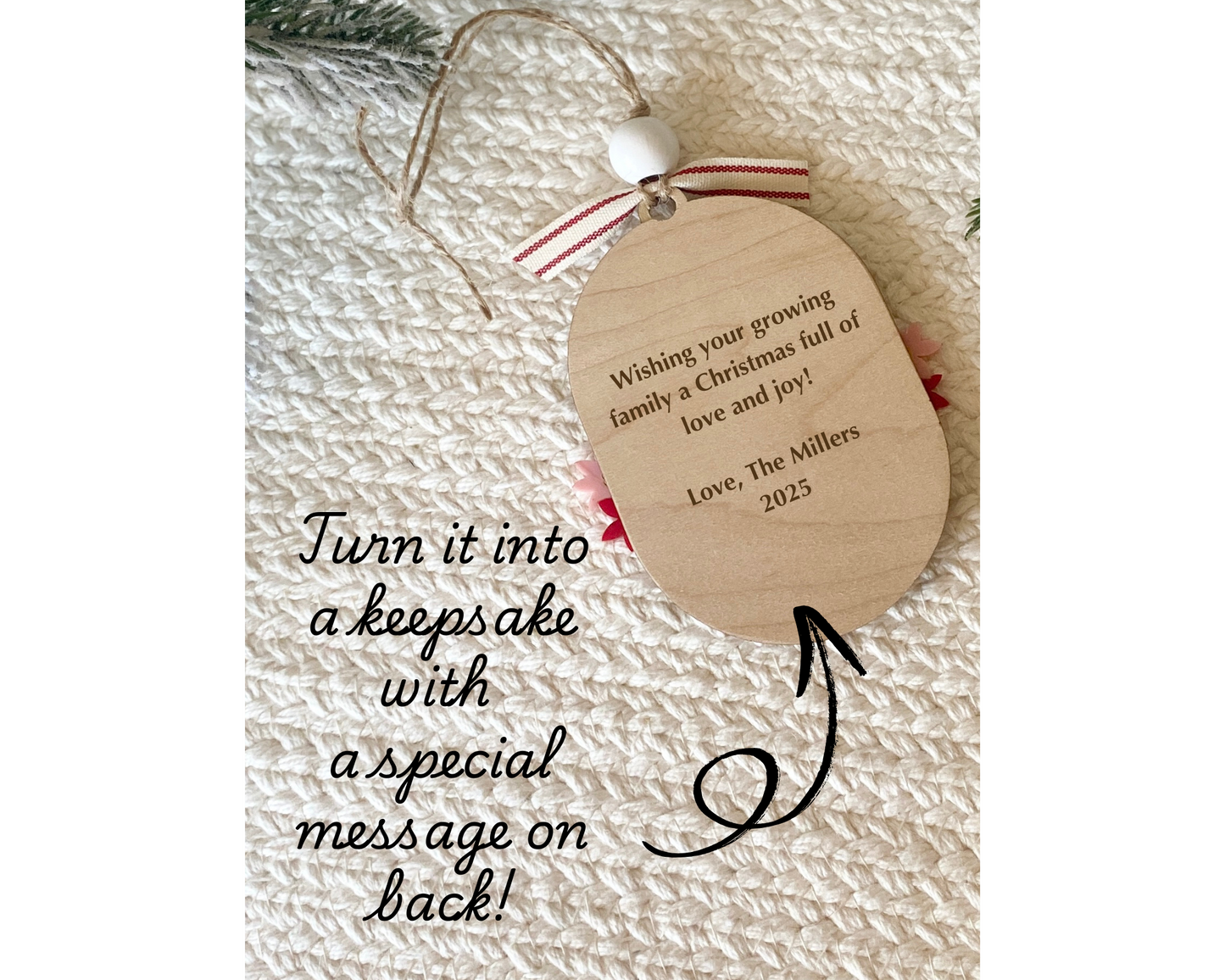 Family In Bloom Christmas Ornament