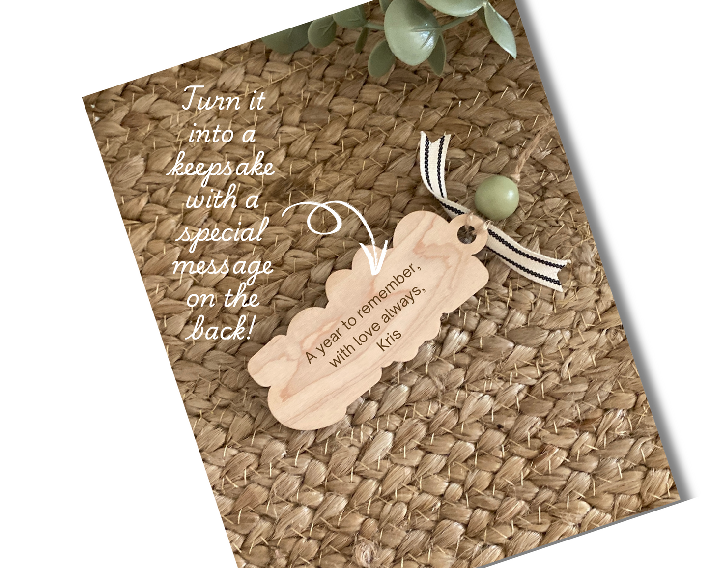 Wreath in Time: 2025 Keepsake Ornament & Gift Tag