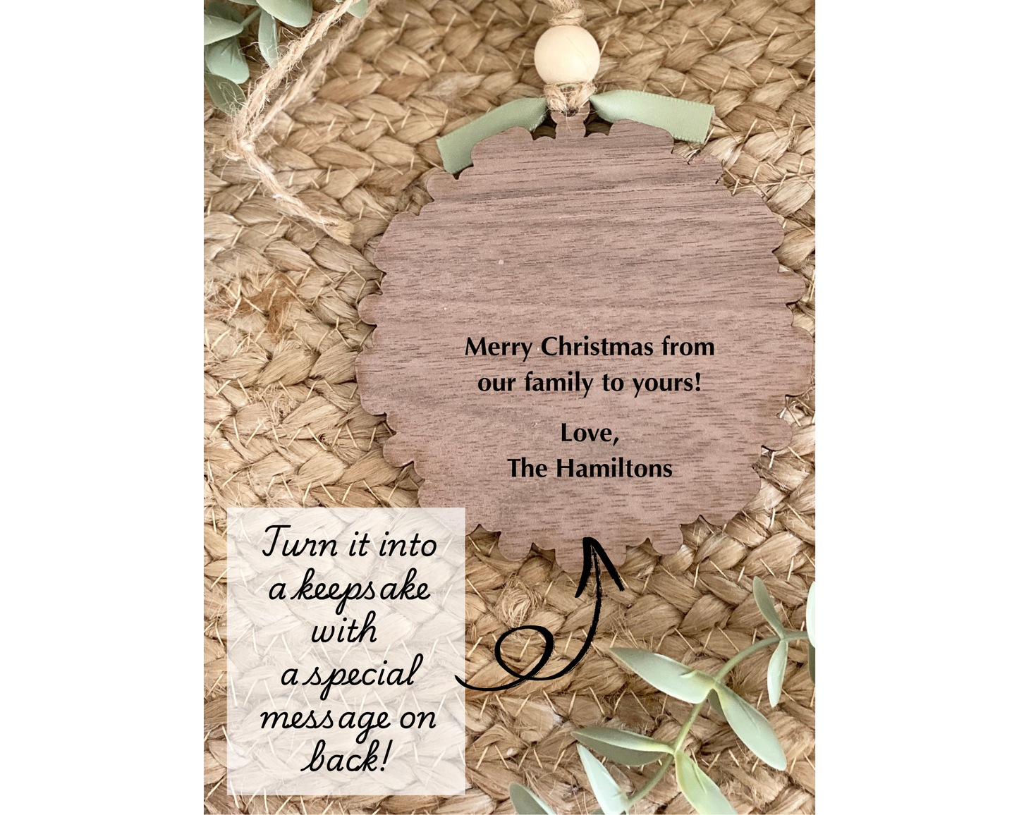 Family Names Snowflake Ornament