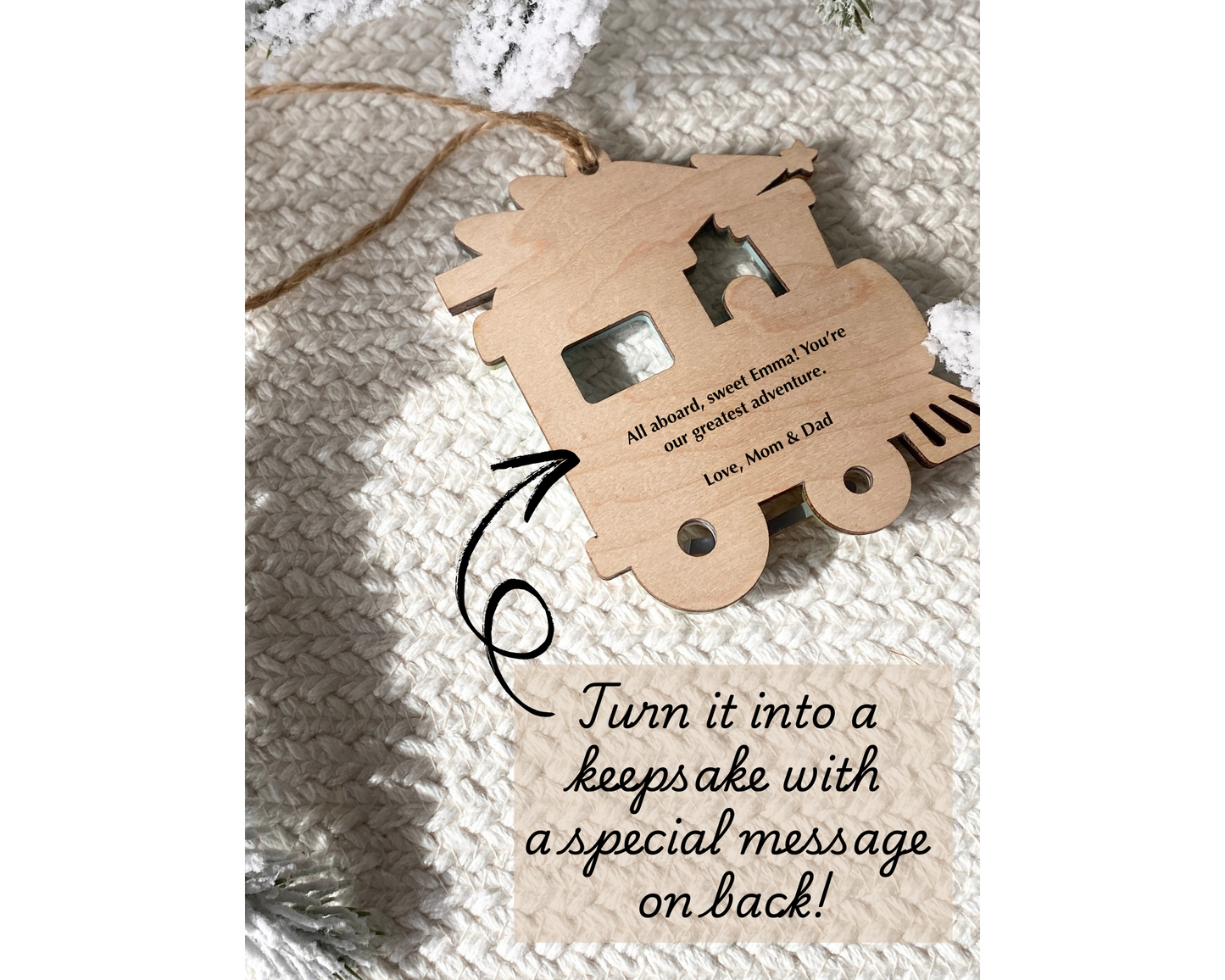 All Aboard Christmas Train Ornament