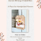 Personalized Flower & Note Holder for Mom or Grandma | Kids Keepsake Gift