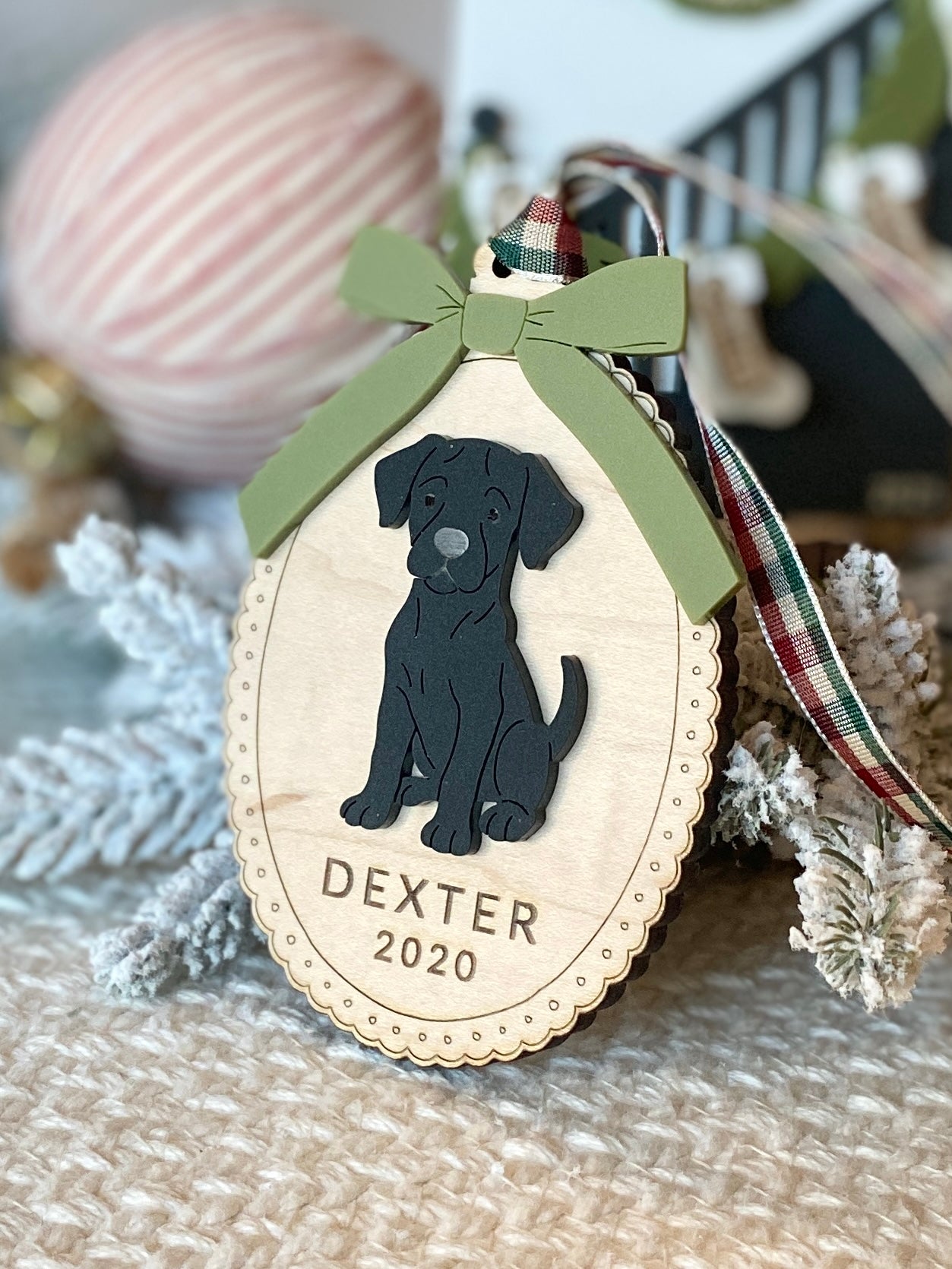 Custom Dog Breed Christmas Ornament – 25 Breeds Available!