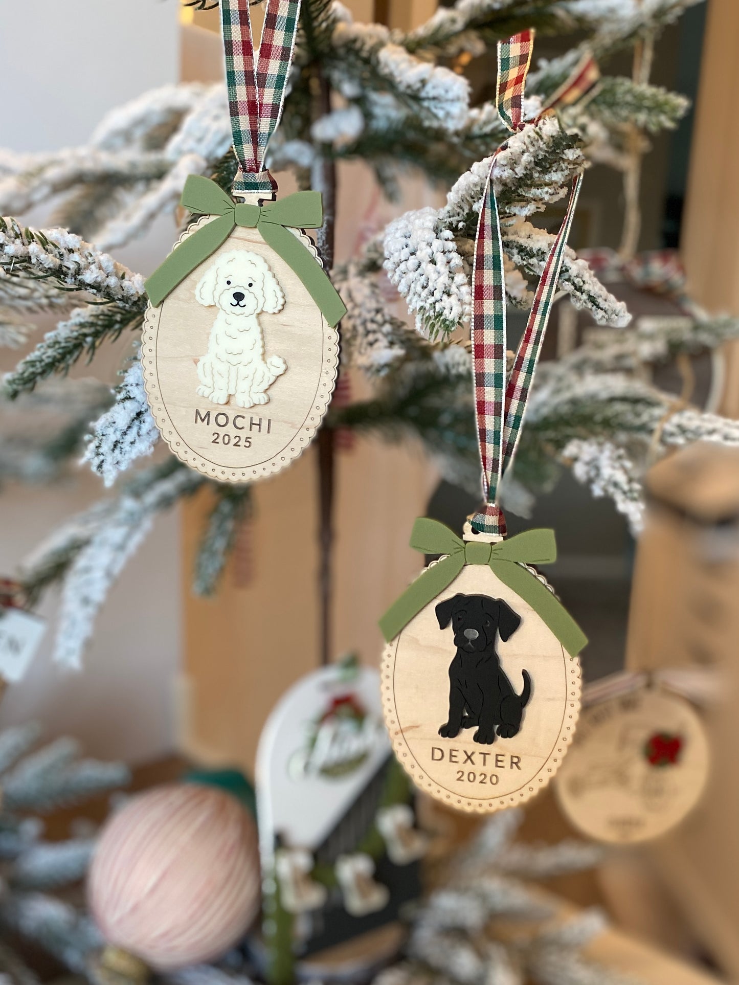 Custom Dog Breed Christmas Ornament – 25 Breeds Available!
