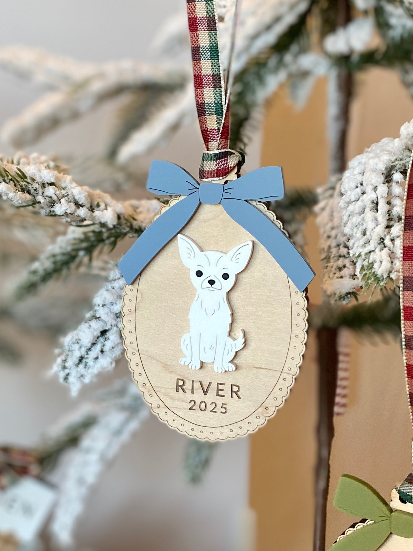 Custom Dog Breed Christmas Ornament – 25 Breeds Available!