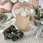Wooden Scrunchie & Hair Accessory Display Card – Cozy Holiday Gift Set