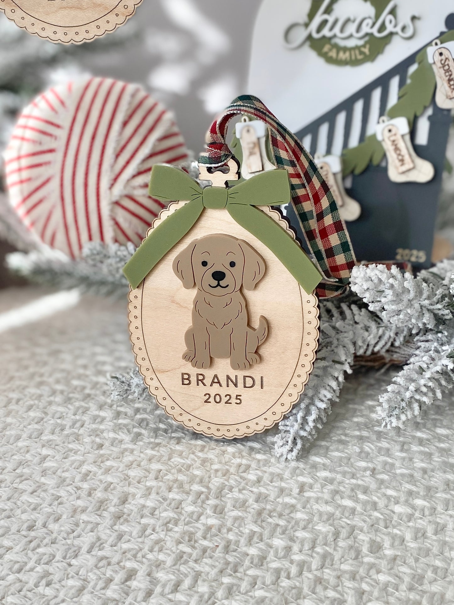 Custom Dog Breed Christmas Ornament – 25 Breeds Available!