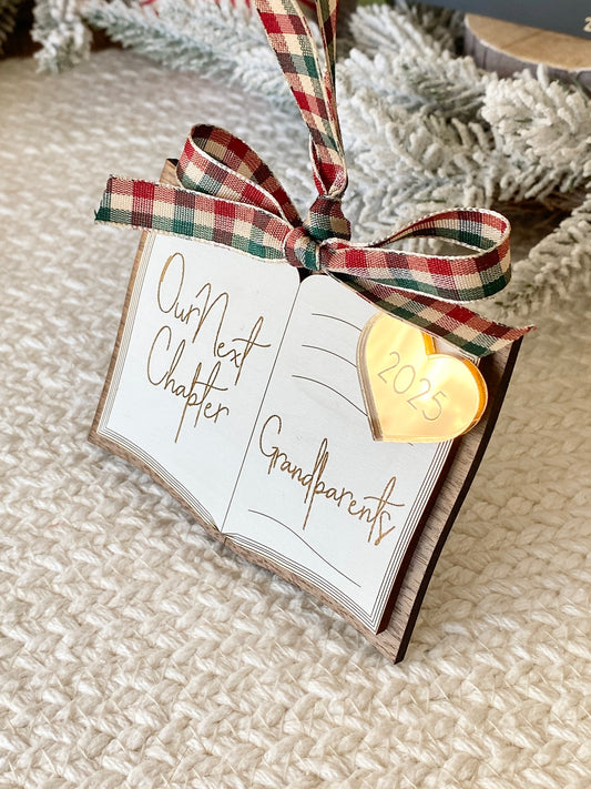 Our Next Chapter – Grandparents Keepsake Ornament