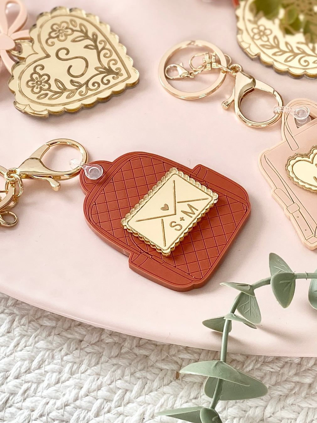 Personalized Backpack Love Letter Charm | Keychain