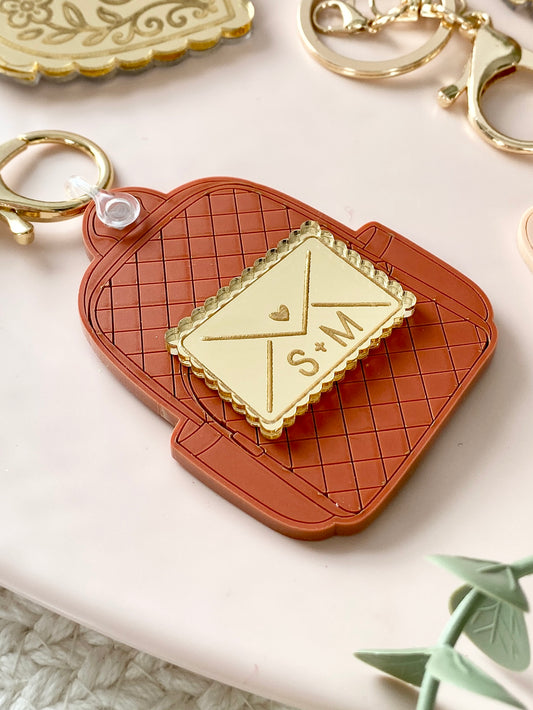 Personalized Backpack Love Letter Charm | Keychain