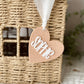 Personalized Stitched Heart Name Tag