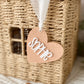 Personalized Stitched Heart Name Tag