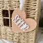 Personalized Stitched Heart Name Tag