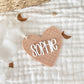 Personalized Stitched Heart Name Tag