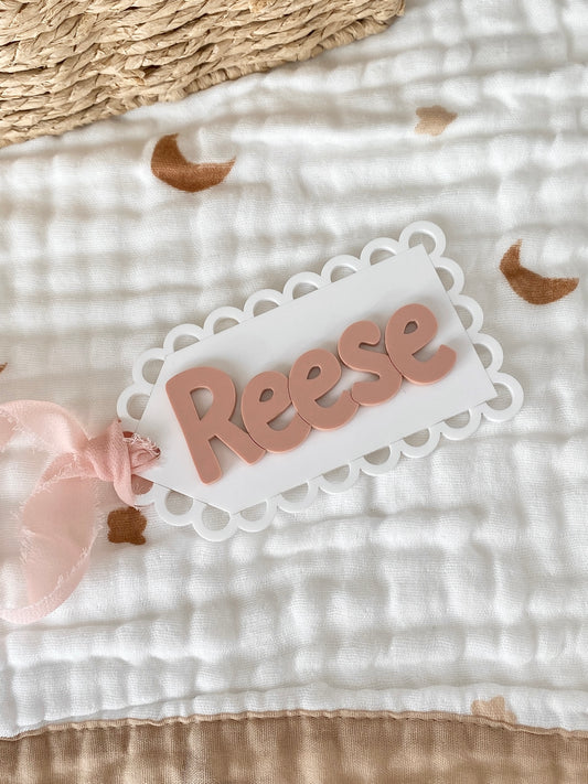 Personalized Scallop Tag – Gift Tag