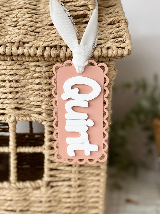 Personalized Scallop Tag – Rounded Rectangle