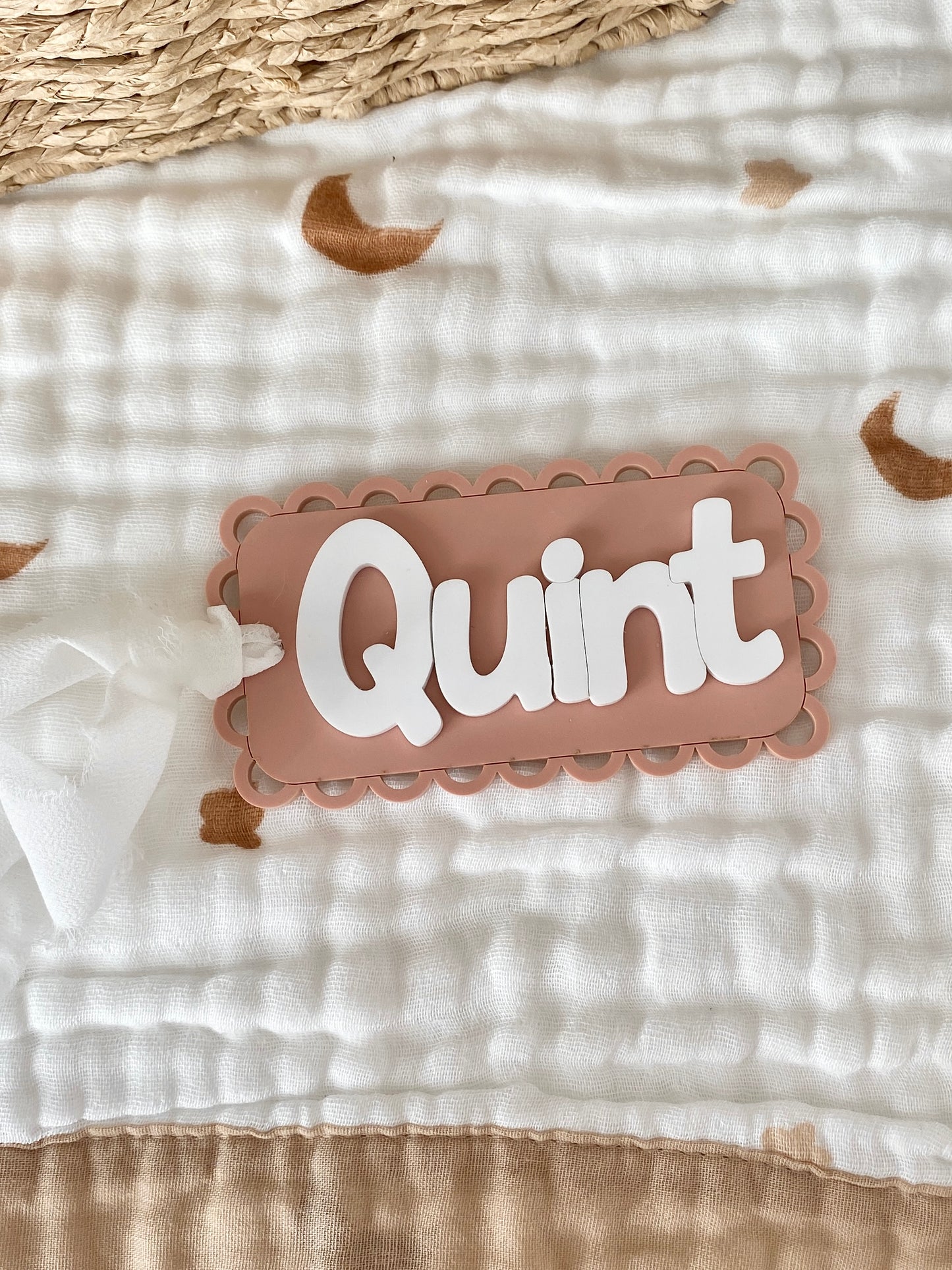 Personalized Scallop Tag – Rounded Rectangle