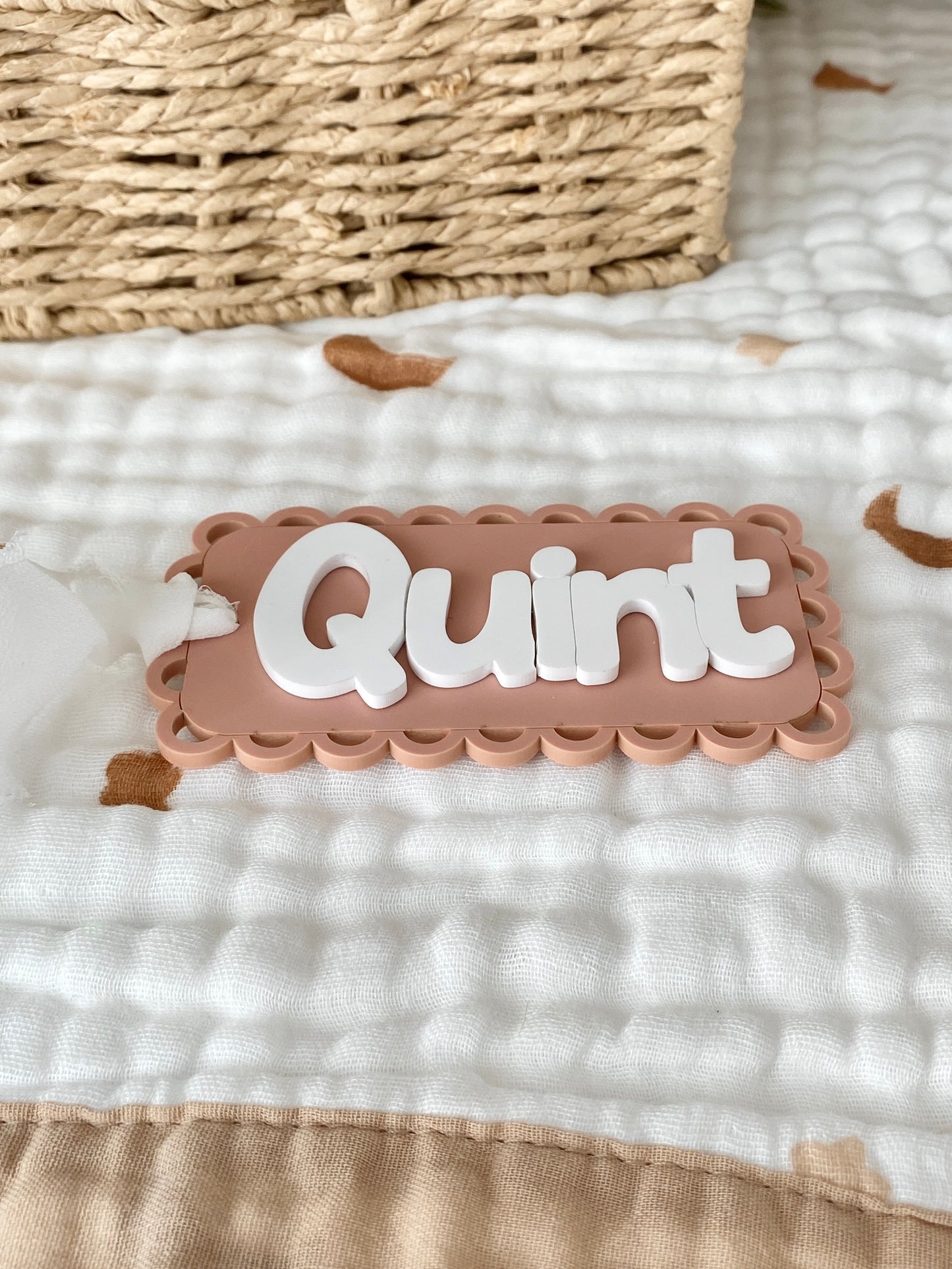Personalized Scallop Tag – Rounded Rectangle