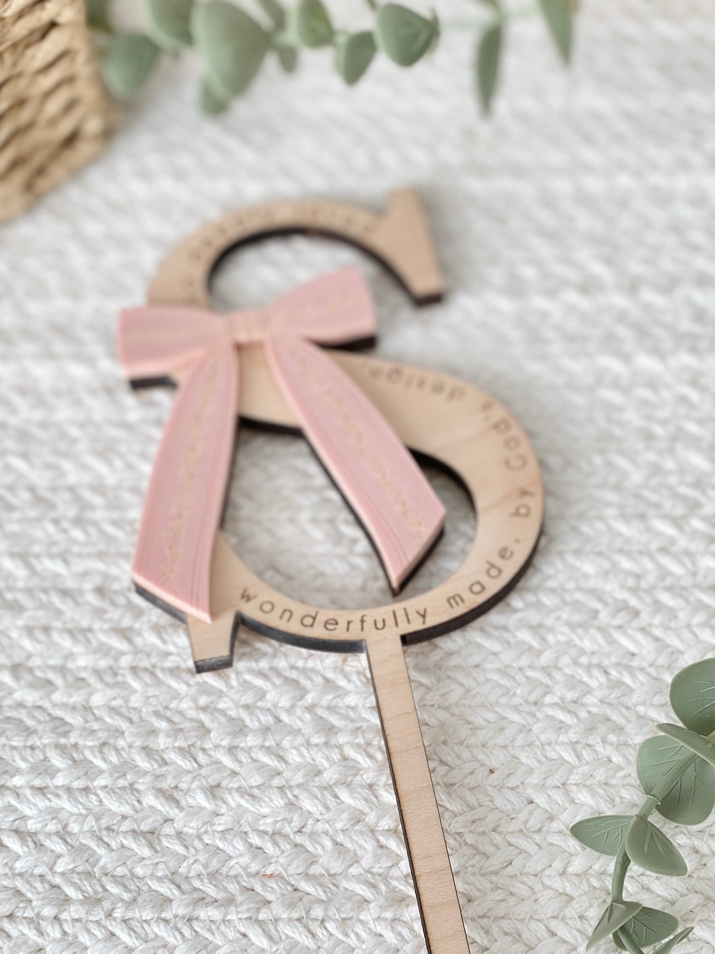 So Deeply Loved Baby Shower Cake Topper