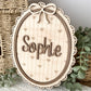 Personalized Bow Nursery Name Sign | Custom Baby Name Plaque