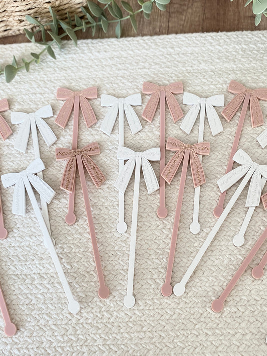 Bow Drink Stir Sticks