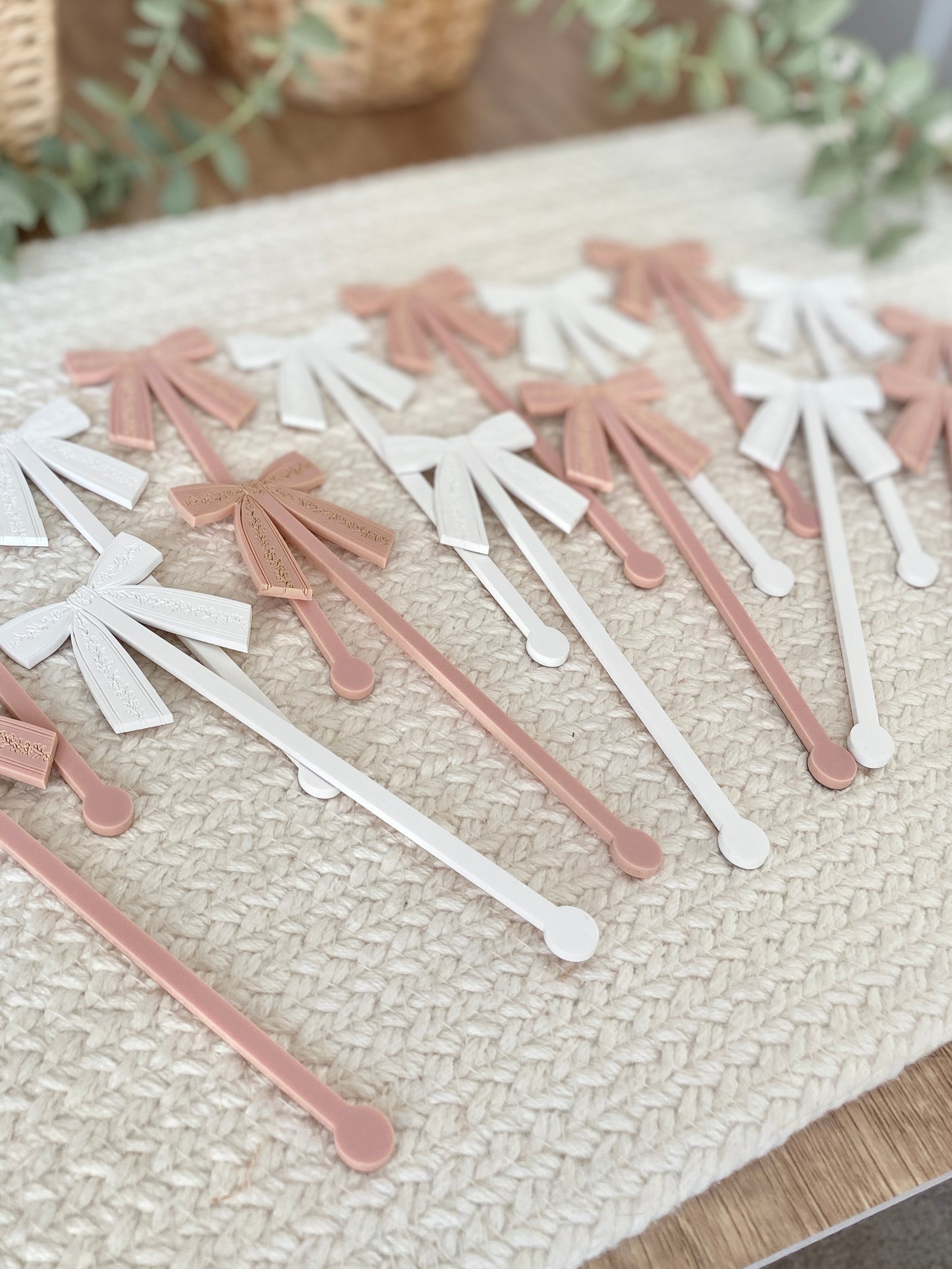 Bow Drink Stir Sticks