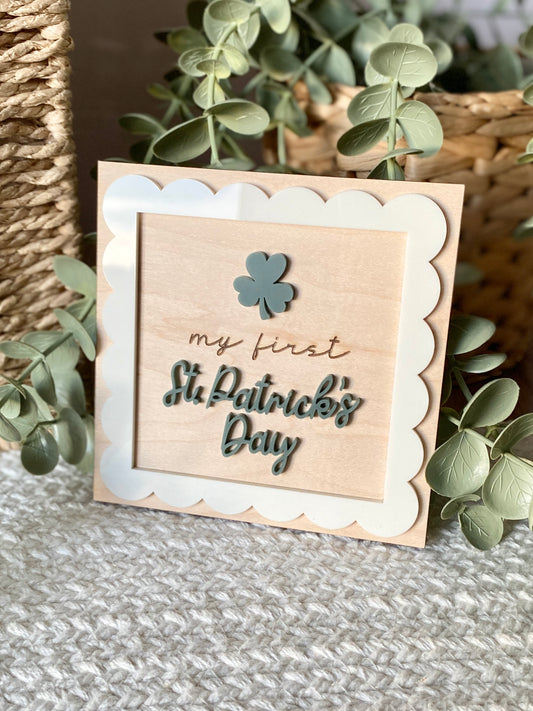 My First St. Patrick's Day Milestone Marker