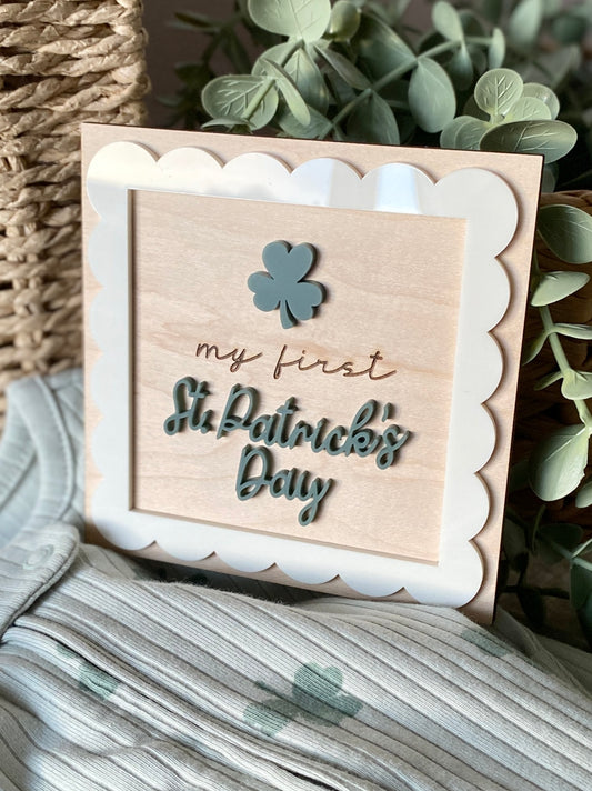 My First St. Patrick's Day Milestone Marker